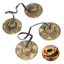 1pc tibetano sino handcrafted cobre sino para meditação yoga tradicional nacional instrumentos de percussão templo budista - Image 1