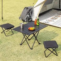 Cadeira de acampamento dobrável portátil com saco com zíper, assento Slacker ao ar livre para churrasco, pesca, jardim, praia - Image 2
