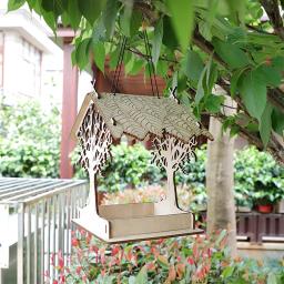 Alimentador De Pássaro Ao Ar Livre De Madeira, Pendurado Gaiola Montada, Pet Suprimentos para Jardim, Decoração Do Quintal, Alimentação Da Casa, DIY - Image 2