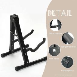 Suporte de chão para guitarra acústica/elétrica/clássica, acessórios para baixo - Image 5