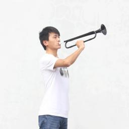 Bb ABS plástico trompete para jovens pioneiros, chifre colorido para iniciantes, instrumento musical de latão para estudantes, Call Bugle - Image 4
