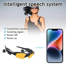 Óculos polarizados para ciclismo, óculos de sol surround, bluetooth 5.0, sem fio, áudio, chamada de música, motocross - Image 4