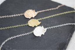 Colar pingente minúsculo com animais dos desenhos animados, colar de corrente, gargantilha clavícula, clavícula, bonito Rato, Echidna, Hedgehog, Hedgehog, Origami - Image 1