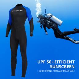 Roupas de pele de mergulho à prova de frio para homens Manga comprida Roupas de proteção solar com zíper, Equipamento para esportes aquáticos respiráveis - Image 4