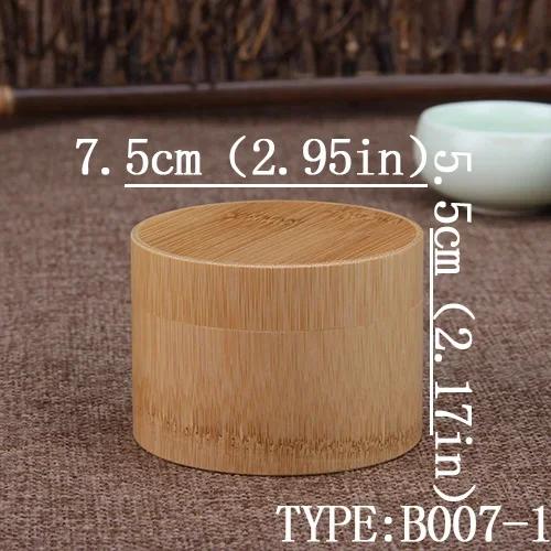 Caixa De Armazenamento De Bambu Artesanal, Vasilha De Chá, Selo De Tampa, Frascos De Armazenamento De Cozinha, Acessórios, Caixa De Especiarias, Organizador, Atacado - Image 1