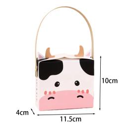 Animais de fazenda Vaca Festa Tratar Caixas, Goodie Candy Treat Caixas, Birthday Party Favor Caixas, Suprimentos Decoração, 12 Pcs - Image 2