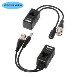 3 par bnc para rj45 potência de vídeo passiva + áudio balun transceptor para câmera cctv - Image 6