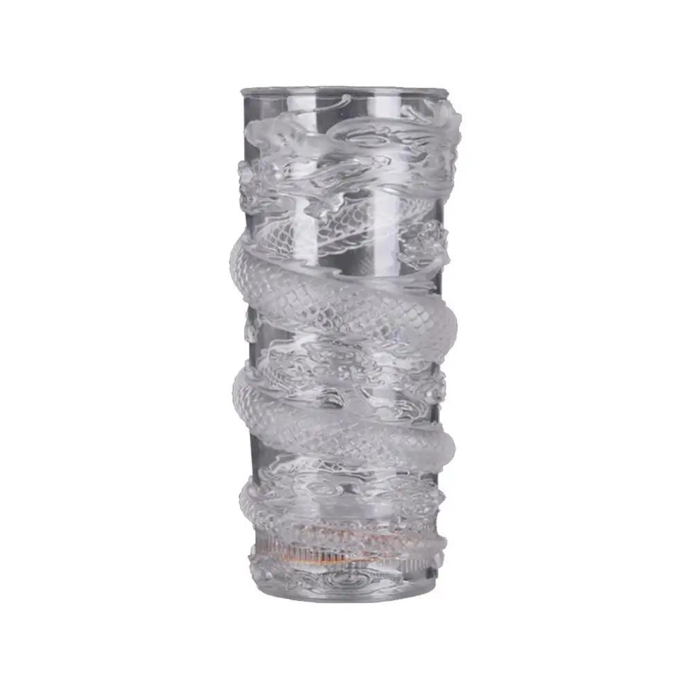 Venda quente 285ml criativo festa copos dragão led piscando mudança de cor água ativado acender cerveja uísque copo caneca utensílios de mesa - Image 1