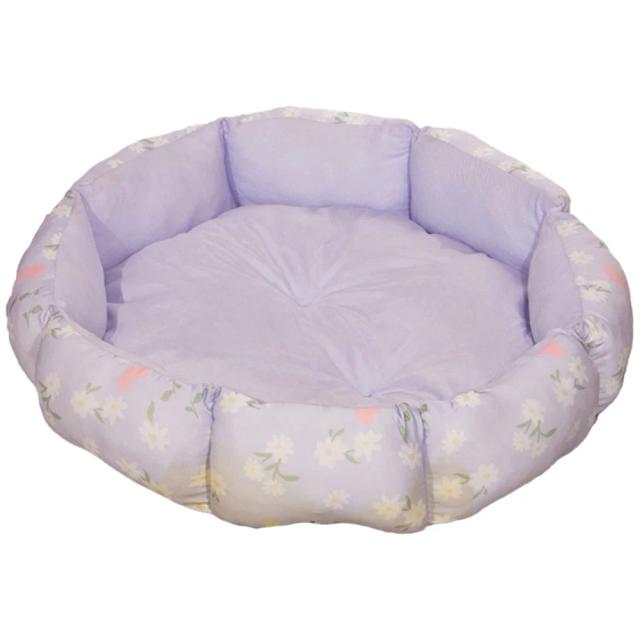 Cama redonda antiderrapante de pelúcia super macia para cães e gatos, ideal para um sono confortável e sem deformação