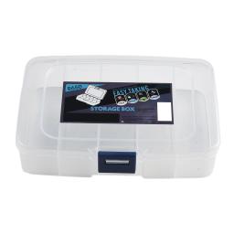 1pc parafusos de ferramenta de plástico caixa de armazenamento ic 14.3*9*3.5 cm artesanato organizador pequena parte recipiente caso 5-grade caixa de ferramentas transparente - Image 3