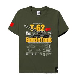 Camiseta estampada union soviética, tanque principal para batalhas, equipamentos militares de algodão, manga curta, gola redonda, novo - Image 4