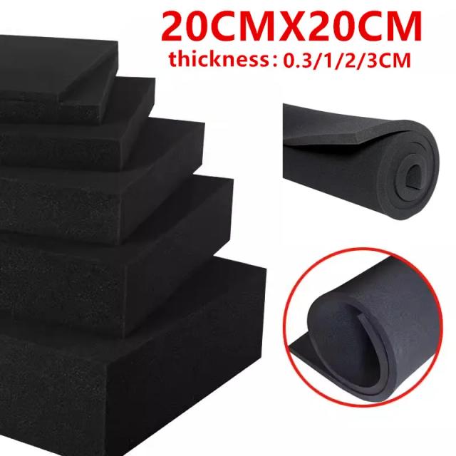 Esponja Filtrante para Aquários em Vários Tamanhos - Filtro Bioquímico de Longa Duração e Pad Skimmer Preto