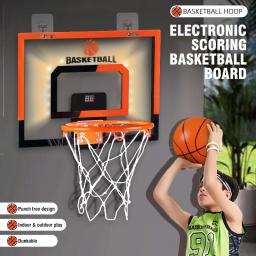 Aro de Basquete Eletrônico para Crianças, Brinquedo De Jogo De Tiro, Jogos De Esportes Indoor, Hole Free Board, Gift - Image 1