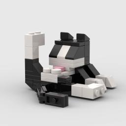 Série animal 62 pçs moc tijolos gato figires diy blocos de construção crianças educação brinquedos para crianças presente aniversário - Image 4