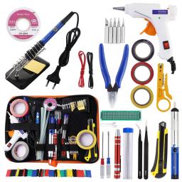 60W Ferro De Solda Elétrico Kit Com Multímetro Vários Acessórios Soldagem Tool Kit 110V 220V - Image 1