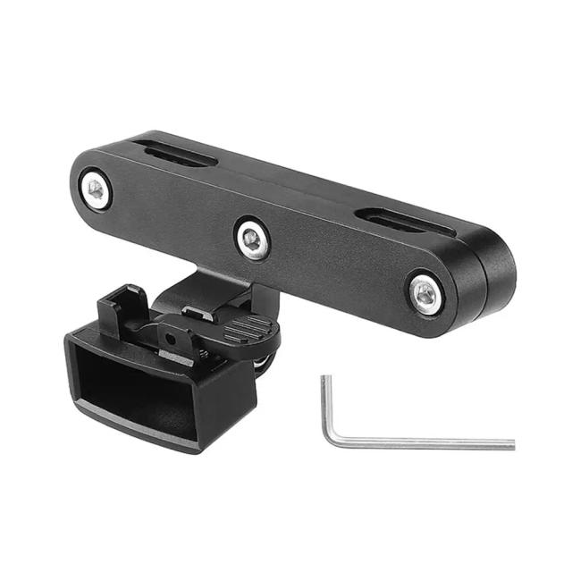 Suporte Traseiro para Bicicleta com Chave e LEDs para Montagem de Sela