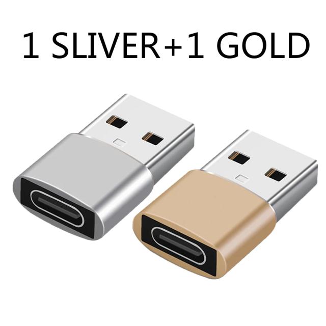 Adaptador OTG USB para Tipo C 2 Peças - Conexão Universal para Seus Dispositivos