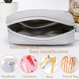 Almofadas sanitárias portáteis Saco de armazenamento para mulheres, Tampon Pouch, Guardanapo Sacos Cosméticos, Ladies Makeup Bag, Girls Hygiene Pad, Organizer - Image 3