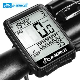 INBIKE-odômetro sem fio Rainproof, MTB bicicleta computador, velocímetro bicicleta, relógio de ciclismo, tela LED, accur321 - Image 1