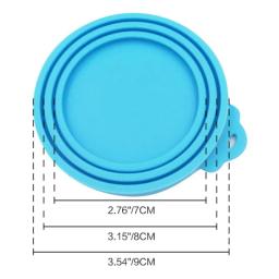 Tampa enlatada do alimento do animal de estimação do silicone, Seal Fresh Cover for Pet Food, Opção de 5 cores - Image 2