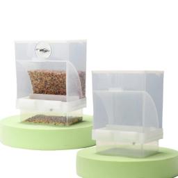 Alimentador Automático para Periquitos Pequenos e Médios, Sem Alimentadores de Pássaros, Recipiente De Alimento De Semente De Acrílico, Bebedor, Gaiola Acessórios - Image 3
