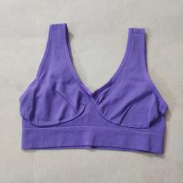 Sutiã esportivo sem almofada para mulheres, sutiã de sono, colete de ioga, top plus size, sem esponja bralette - Image 1