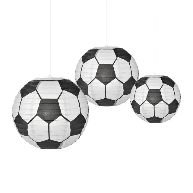 Decoração de Aniversário para Meninos: Lanternas de Futebol para Festas e Casamentos em Pátio