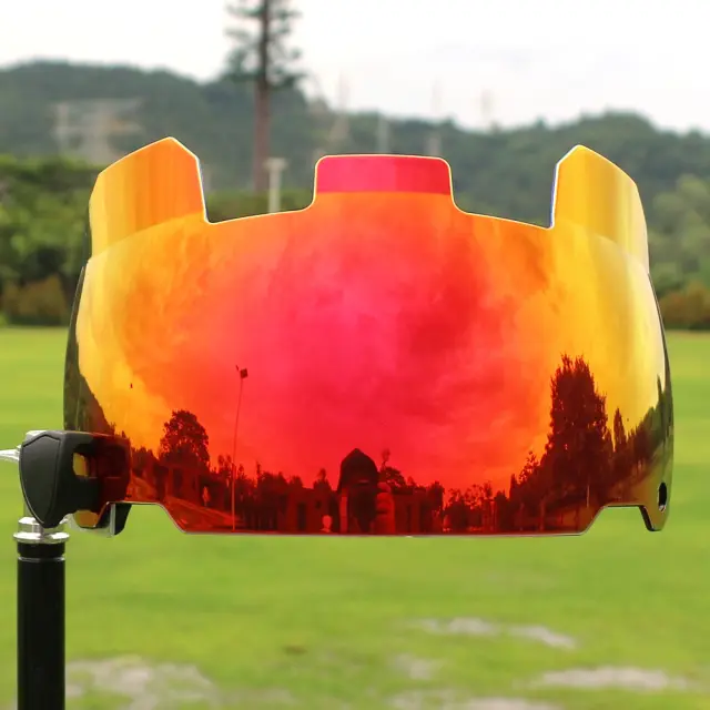 Capacete de Futebol Americano com Viseira Arco-Íris e Clipes