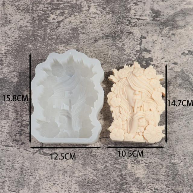 Retrato de Amor em Silicone: Molde DIY para Esculturas e Velas, Ideal para Decoração do Dia dos Namorados e Aromaterapia