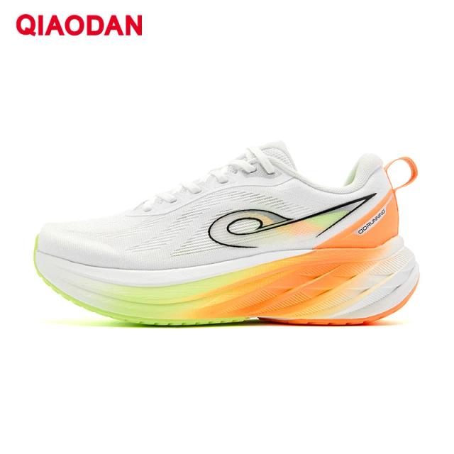 Qiaodan Tênis Feminino Malha Respirável Leve Absorção de Choque Corrida QXB022253211R