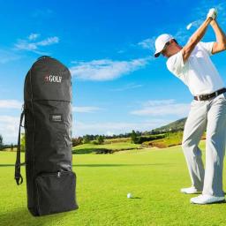 Sacos De Avião De Viagem De Golfe Com Roda E Alças De Ombro Destacáveis, Dobrável Golf Club Travel Cover, Aviation Bag - Image 2