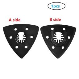 1pc 93mm almofada de lixa triangular nivelada lâmina de serra oscilante para trabalhar madeira fein ferramentas acessórios multi-ferramenta base de areia - Image 1