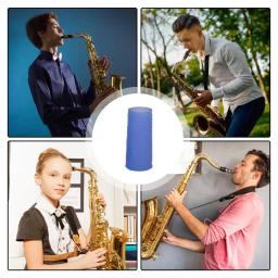 Saxofone pescoço capa de silicone sax curvo pescoço protetor hermético tubo de silicone hermético e seguro saxofone pescoço manga de cortiça - Image 4