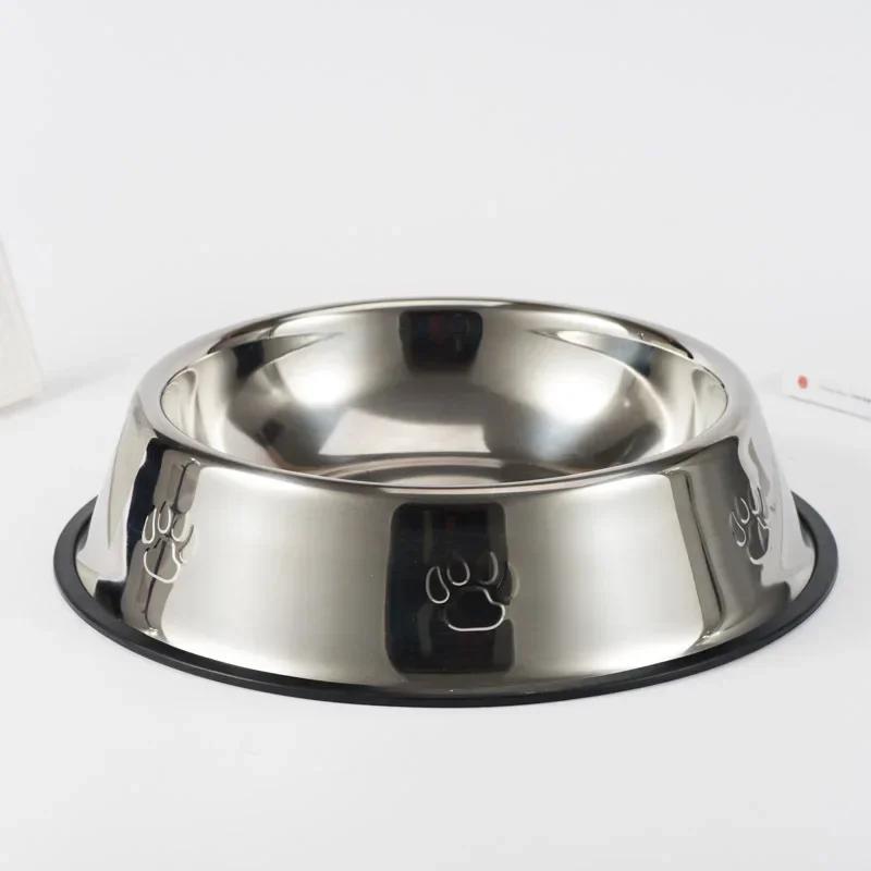 Aço inoxidável tigelas de alimentação para cães e gatos, alimentador de água, cachorro ao ar livre comida prato, XS, S, M, L, XL, XXL - Image 1