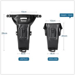 Rhinowalk-Saco De Sela De Bicicleta, 100% Impermeável, Reflexivo Saco Do Assento Traseiro para MTB Road Bike, Acessórios Quadro, 1.2L - Image 5