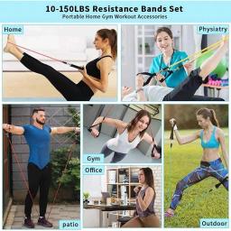 Ginásio faixas da resistência da aptidão para o estiramento da ioga puxar para cima assist bandas de borracha crossfit exercício treino equipamento - Image 4
