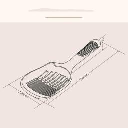 Cat Litter Scoop Cocô Pan, Colher De Areia De Tofu, WC Pet Supplies, Produtos Domésticos, Caixa De Areia De Gato, 1Pc - Image 6