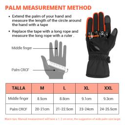 Luvas impermeáveis e à prova de vento para homens, equipamento protetor, tela sensível ao toque, quente, motocross, motocicleta, inverno - Image 6
