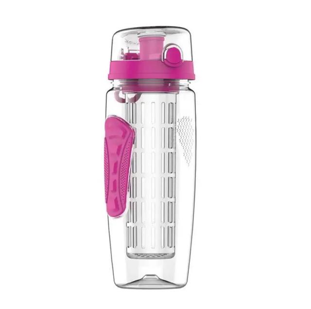 Garrafa de Água com Infusor de Frutas Sem BPA - Ideal para Sucos e Atividades Físicas para Meninas
