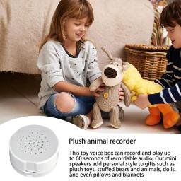 Gravador De Voz Animal Recheado, Botão 60 Segundos, Caixa De Som, Brinquedo Criativo, Dispositivo De Gravação - Image 1