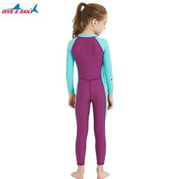 Fato de mergulho de manga comprida para meninos e meninas, spandex, anti-UV, estilo fino, macacão surf, moda banho, wetsuit, caiaque, UPF50 Plus - Image 5