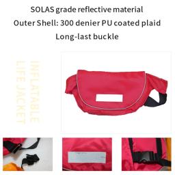 Daiseanuo colete salva-vidas cinto de segurança com bolso manual inflável pacote de cintura colete salva-vidas pfd para barco pesca caiaque canoagem - Image 2