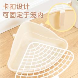 Coelho Litter Pan Bunny WC Box, Pet Bedding Cage, Suprimentos de Pequenos Animais, Chinchilas - Image 3