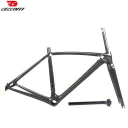 Quadro de bicicleta de carbono completo CECCOTTI T1000, conjunto de quadros de bicicleta de estrada, quadro de freio V, estrutura de cabo interno PF30 - Image 1