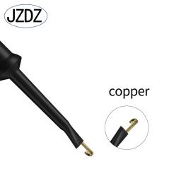 Jzdz sonda de teste com clipe de gancho de teste, 10 peças para teste eletrônico mini conector grabber ferramentas diy acessórios j.30007 - Image 3