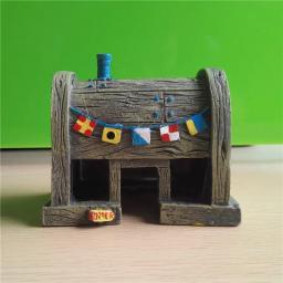 Decoração de aquário para casa, peito com tesouro de resina, decoração de aquário, tanque de peixes, camarão, quarto, taco, cachorro, peixe, decoração - Image 2