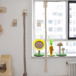 Wall Mounted Sisal Rope Cat Climber Tree, Coçar Post, Lounging, Santuário, Brinquedos interativos, Jungle Gym for Indoor Cats - Image 5