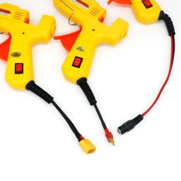 12v/24v pistola de cola quente 25w melt gun 7mm cola stickmodel e ferramenta de reparo de artesanato xt60/t/dc5521/plugue do carro para o uso ao ar livre - Image 4