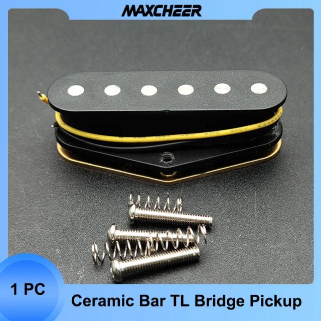 Captador Preto Tipo Telecaster para Recolhimento de Ponte - Peças de Guitarra Elétrica