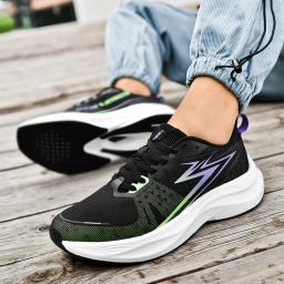 Sapatos masculinos de absorção de choque, ultraleves, placa de carbono, pipoca esportiva, corrida, tamanho grande, moda masculina, verão, 2022 - Image 5